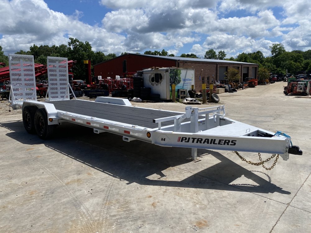 2025 PJ Trailers 7x22 16k PJ Equipment Hauler w/ HD Ramps and Blackwood Deck