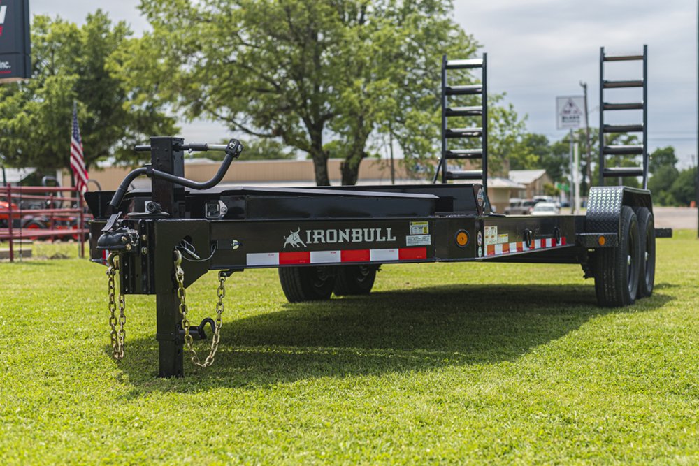 2026 Iron Bull EWB 7x20 14k 7 Ton HD I-Beam Equipment Trailer Ramps