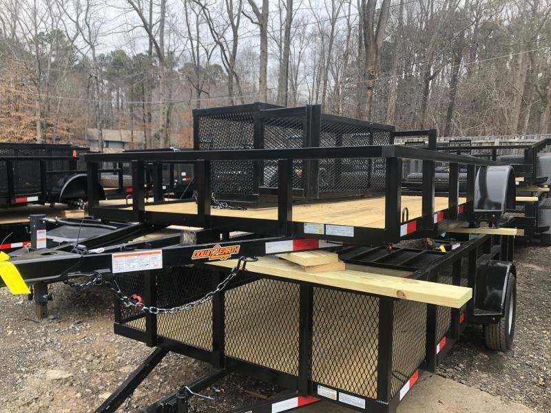 2025 Down To Earth Trailers 6.5x10 3500# 3.5K Single Axle Utility Trailer Tube Top