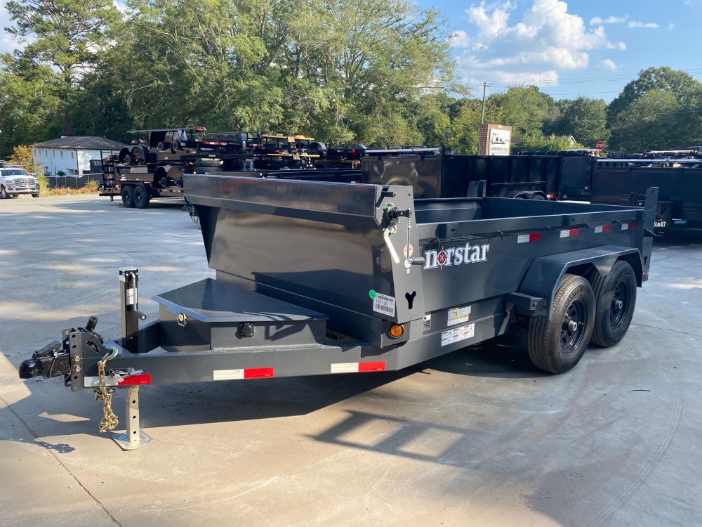 2026-Norstar-6x12-10K-Dump-Trailer-20"-Sides,-Barn-Door,-Ramps,-Tarp,-Scissor-Hoist,-10K-Jack-D10K61