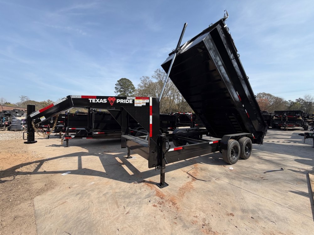 2026-Texas-Pride-7x16-16K-Gooseneck-Dump-TELE,-7GA-Floor,-3'-Sides,-Full-Toolbox,-GPS-D16K7163TGT