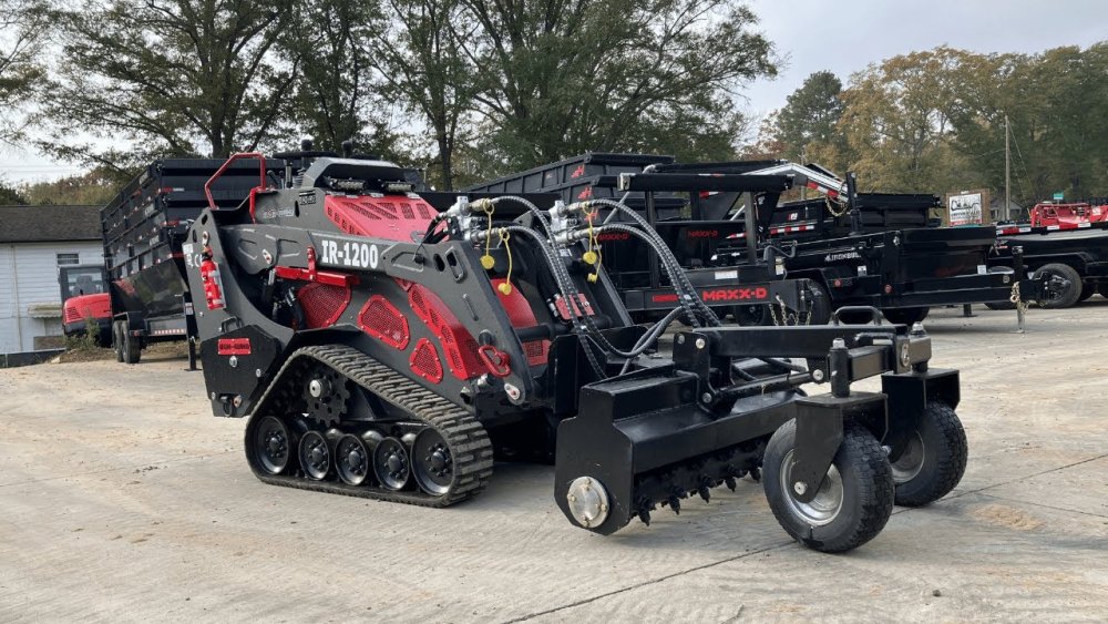 2025 Iron Rhino IR1200 Mini Skid Steer Bundle with Power Rake