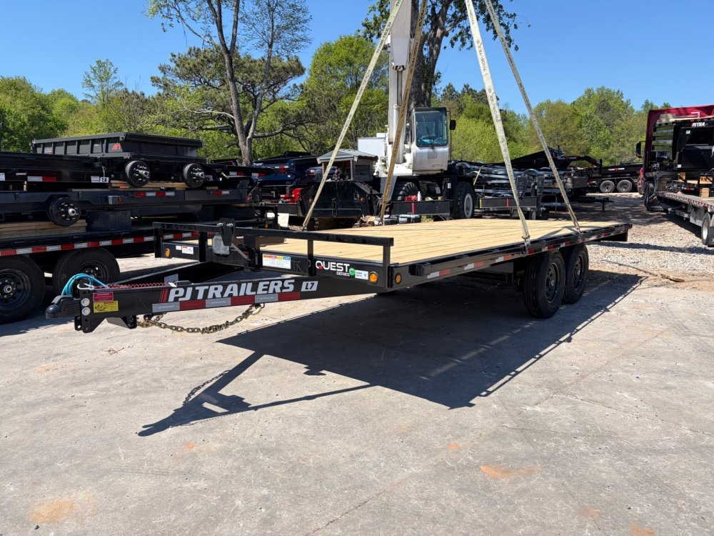 2027 PJ Trailers PJ Trailers L7 8.5x20 Deckover Equipment Trailer 14K GVWR - Straight Deck, 8' Pull 
