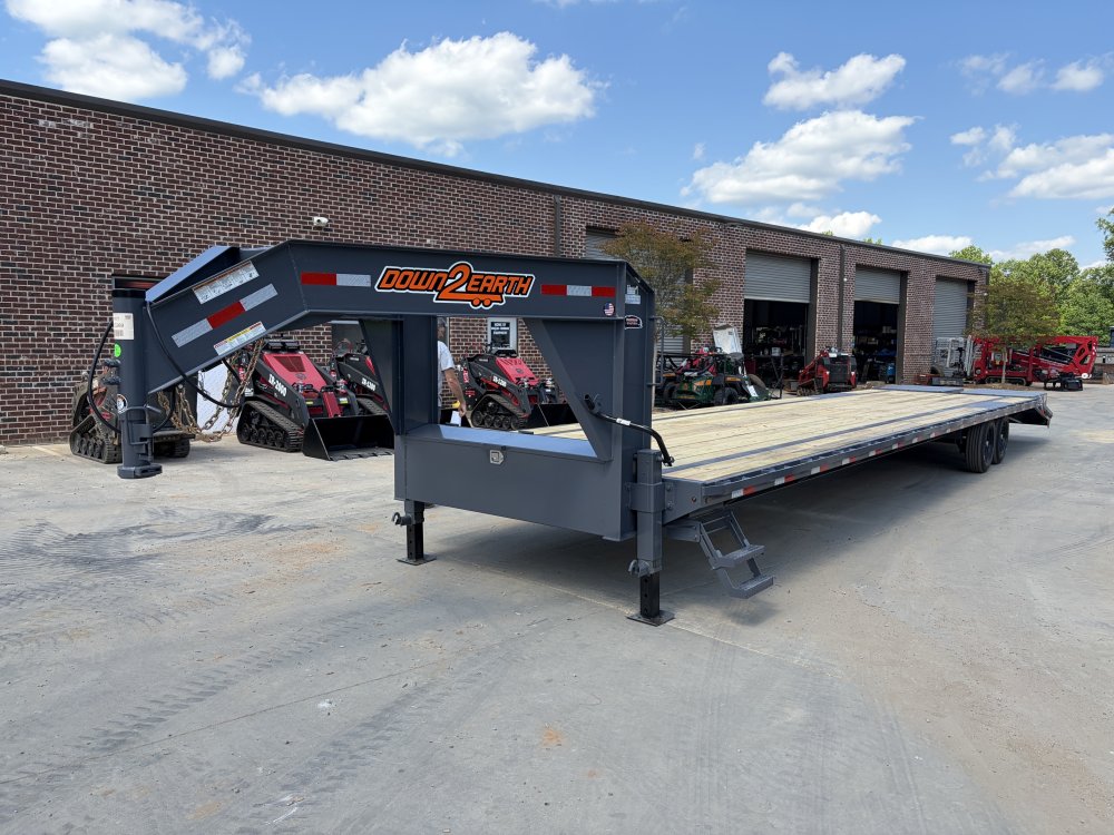 2026 Down To Earth 8.5x40 Gooseneck Deckover Trailer 17.5K GVWR - Pierced Frame, 8K Dexter Axles, Me