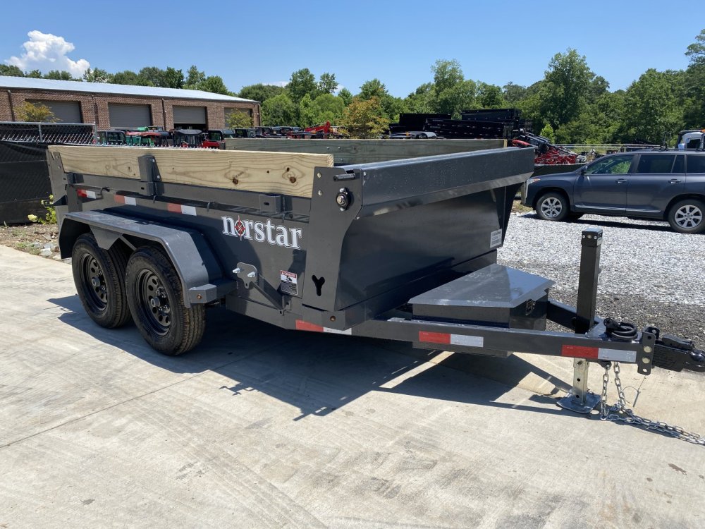 2026 Norstar DCB 5x10 7K Dump Trailer - 20" Sides, Barn Door, Ramps, Tarp, 10GA Floor