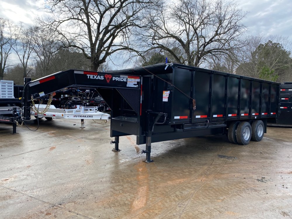 2026-Texas-Pride-8x20-25.9K-12k-Tandem-Axles-Gooseneck-Dump-Trailer-4'-Sides,-12K-Tandem-Axles,-7-Ga