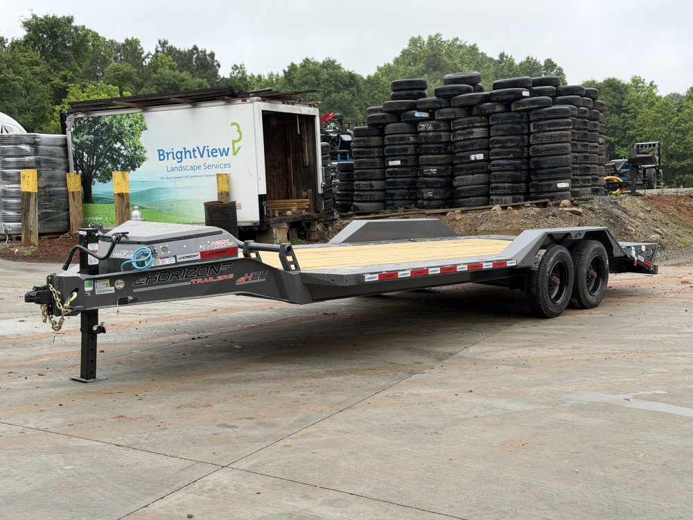2026 Horizon HEH 8.5x22 20k Driveover Fender Equipment Hauler w/ 10k supersingles