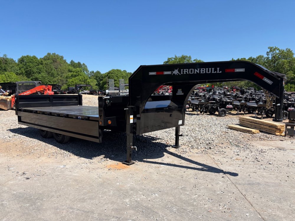2026 Iron Bull DDG 8x16 14K Fold Down Sides Gooseneck Deckover Dump