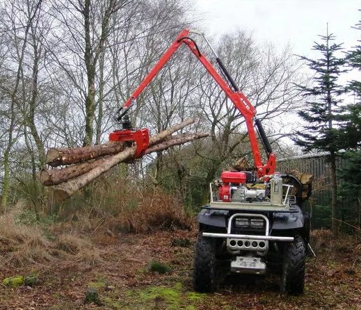 1 Ton Log Trailer with 11' Grapple