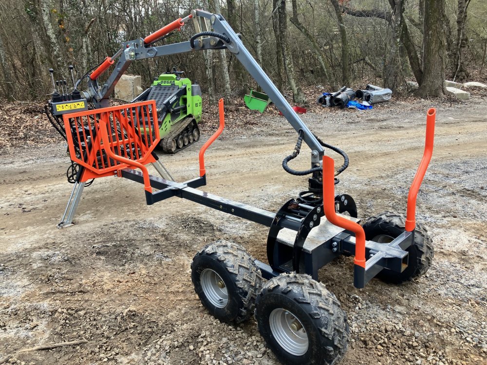 1 Ton Log Trailer with 11' Grapple