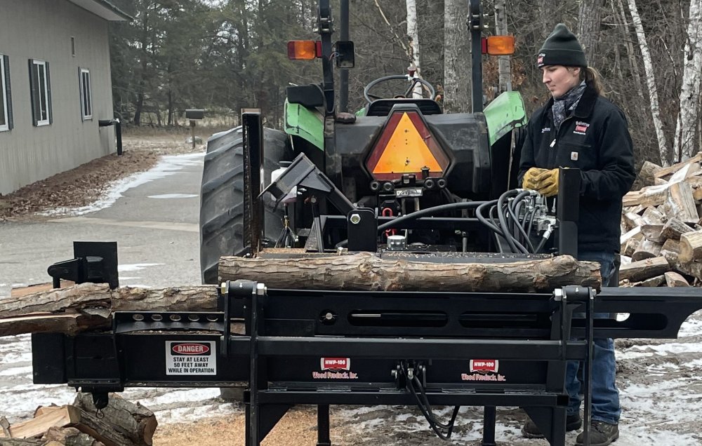 HWP-100-3P Tractor 3 Point Hitch Mount Firewood Processor
