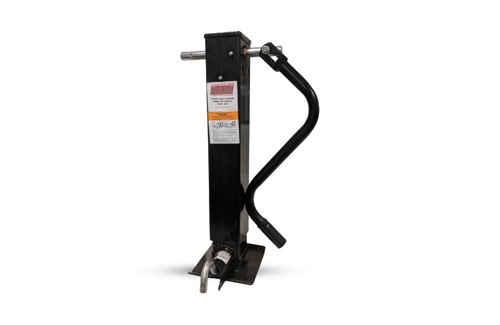 12K Square Trailer Jack, Spring Loaded Drop Leg