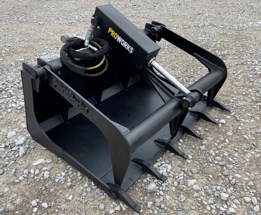 42" Solid Floor Grapple with Teeth