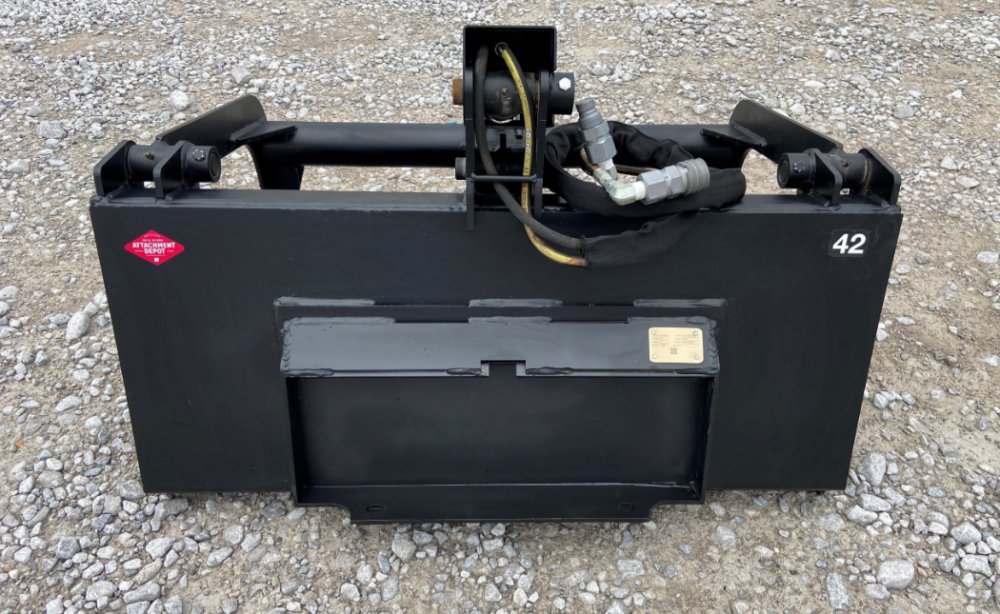 42" Solid Floor Grapple with Teeth