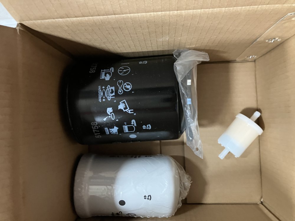 IR1200 Wide Track and IR1300 Kubota Hydraulic Filter Kit with in-line fuel filter for D1703 Engine