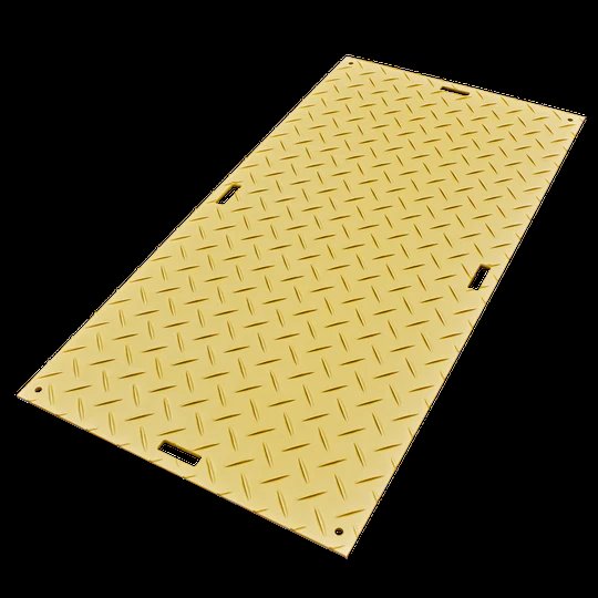4'x 8' Heavy Duty Ground Protection Mats - Non-Slip, Waterproof, Recyclable HDPE Mats for Constructi