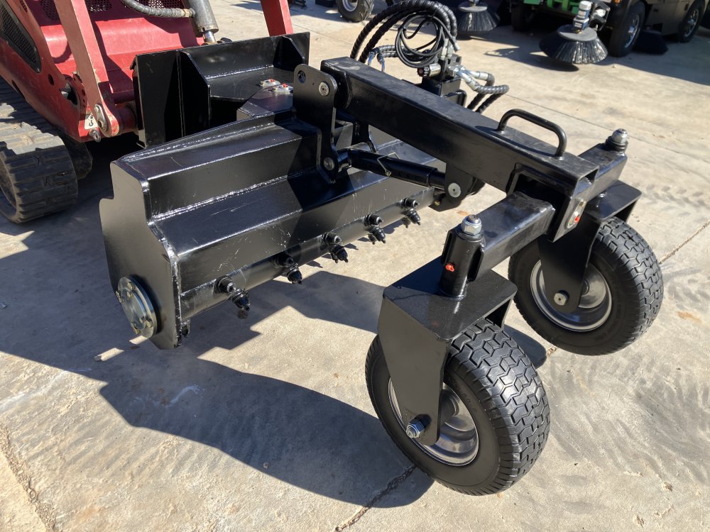 44" Bidirectional Power Rake with Power Angle 2 Hose