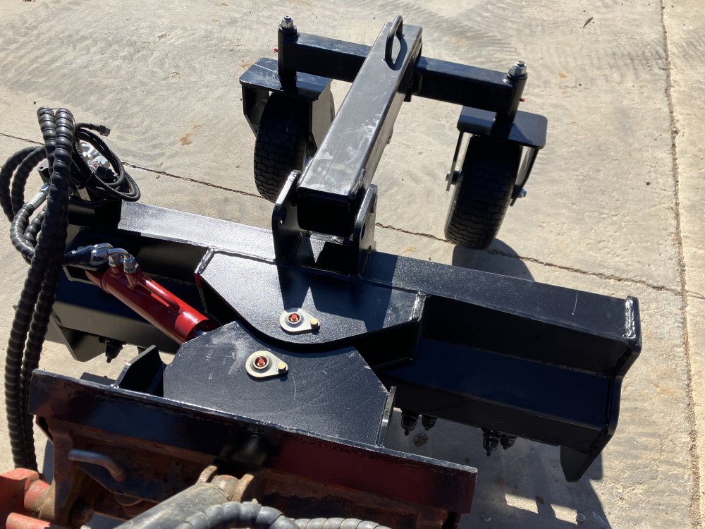 44" Bidirectional Power Rake with Power Angle 2 Hose