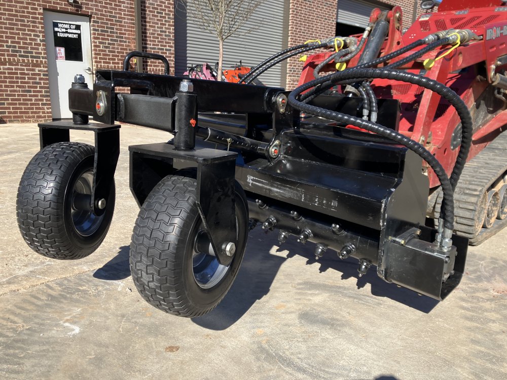 44" Bidirectional Power Rake with Power Angle 4 Hose