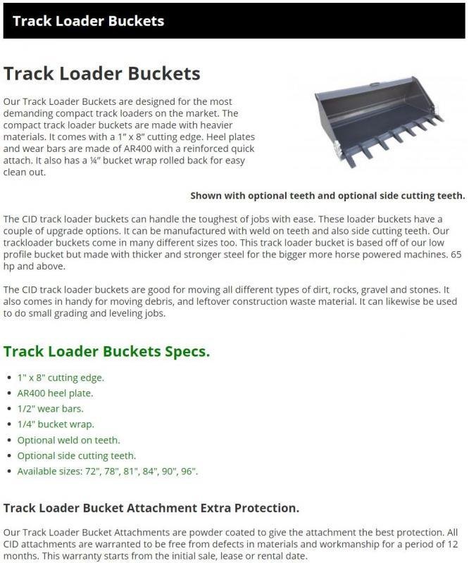 81" Extreme Duty Tooth Bucket