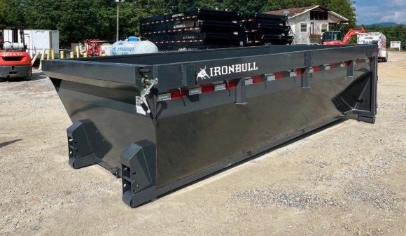 2026 Iron Bull Iron Bull 7x14 14-Yard RB Roll-Off Dumpster Bin - black