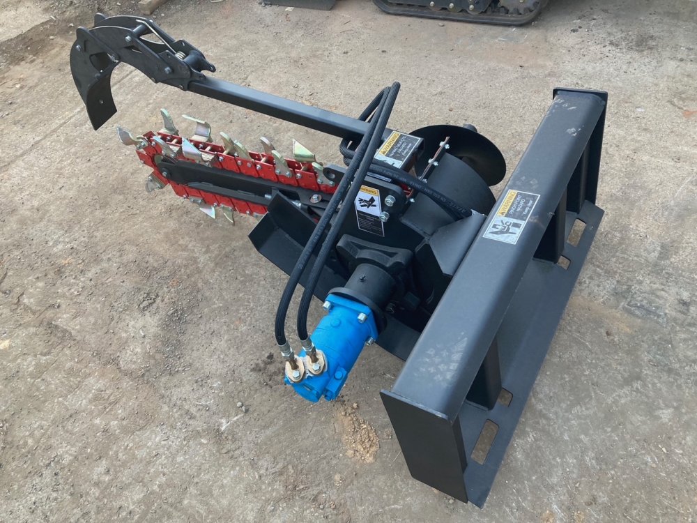 6" Wide 43" Depth Skid Steer Trencher