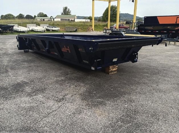 Horizon HCZ 8.5 Yard Concrete Roll Off Dumpster - 16' Length, 2' Sides, 7 Gauge Heavy Duty Can