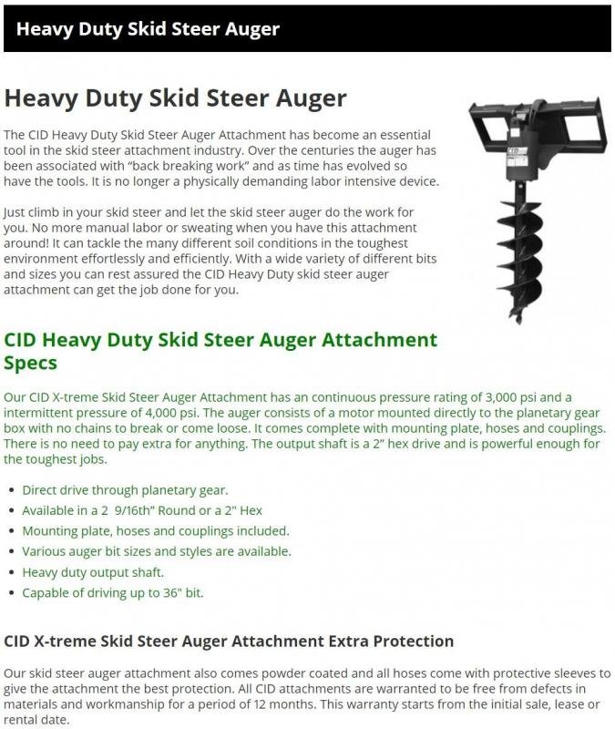 Round Auger Drive