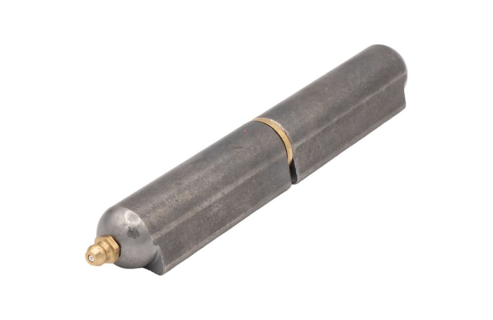 6" Bullet Hinge - Steel Body with Pin Brass Bushing & Grease Zerk - Weld-on