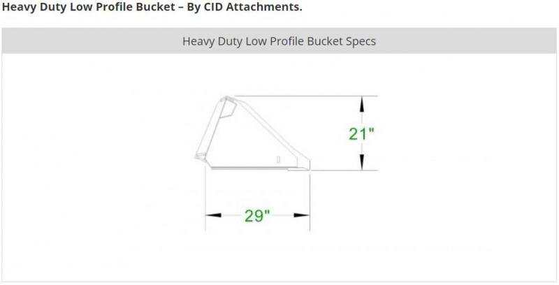 60" Low Profile Tooth Bucket