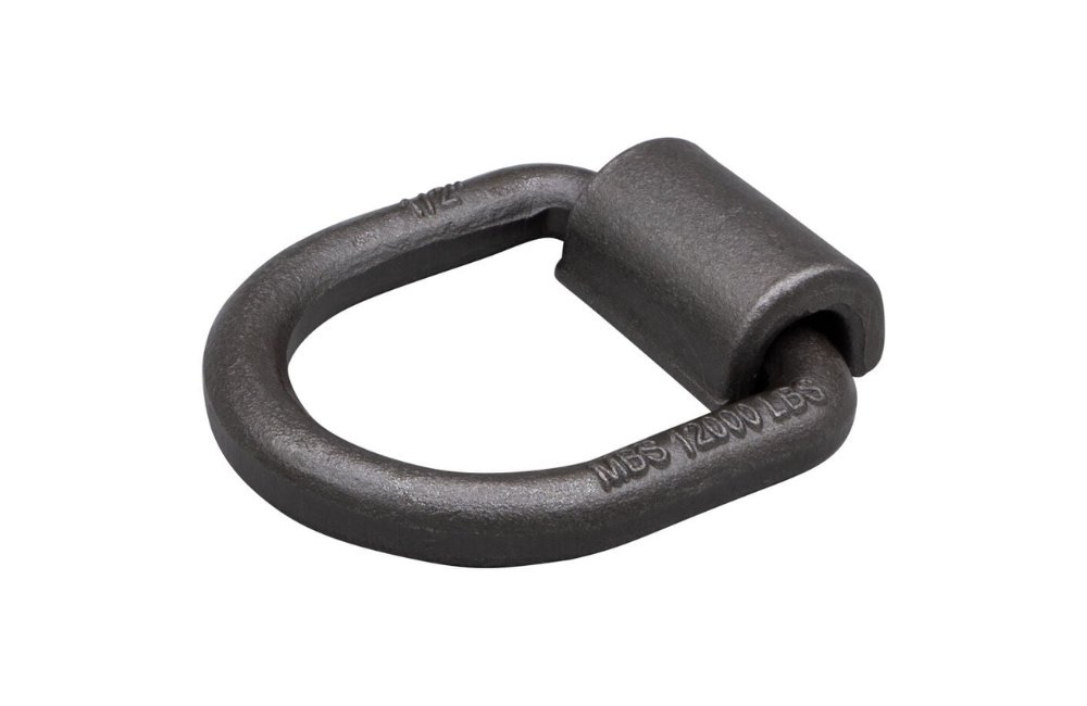 1/2" Heavy Duty Weld-On Forged D Ring 12,000 Lbs