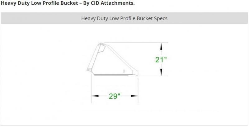 66" Low Profile Tooth Bucket