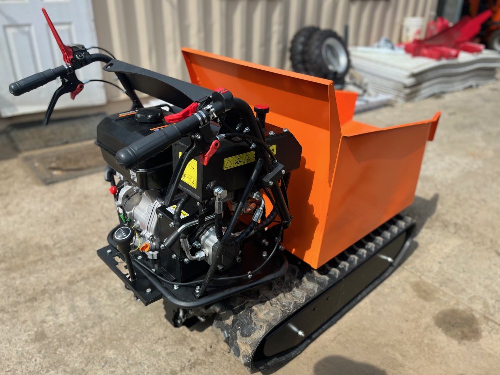 Austter 1100 lbs rated Track Dump Cart