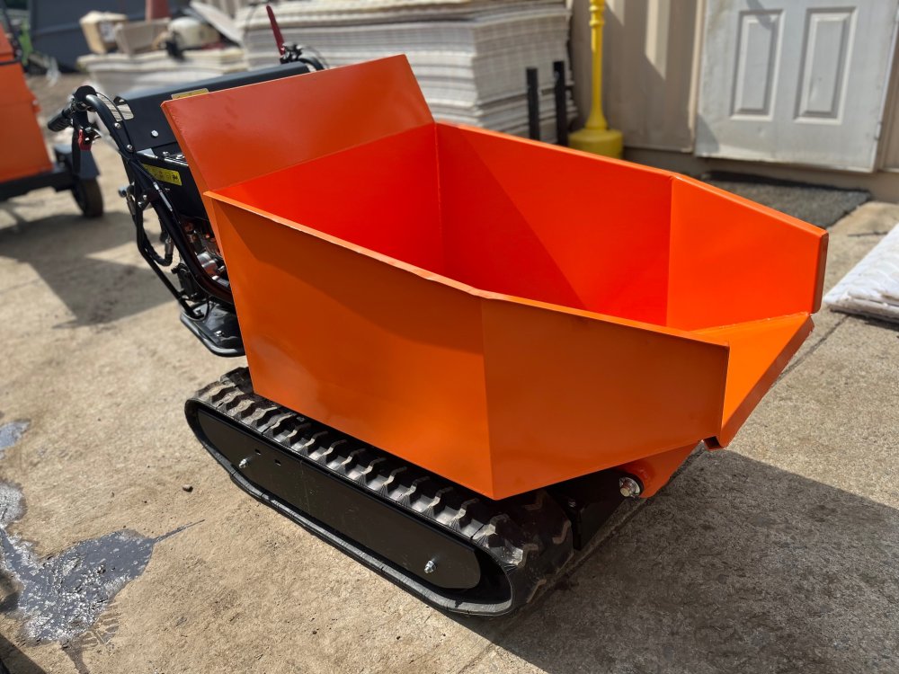 Austter 1100 lbs rated Track Dump Cart