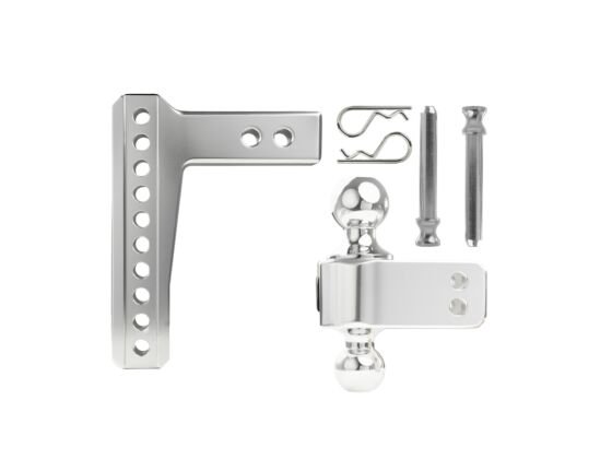 BulletProof AL206 - 2.0" ALUMINUM MEDIUM DUTY 6" DROP/RISE HITCH