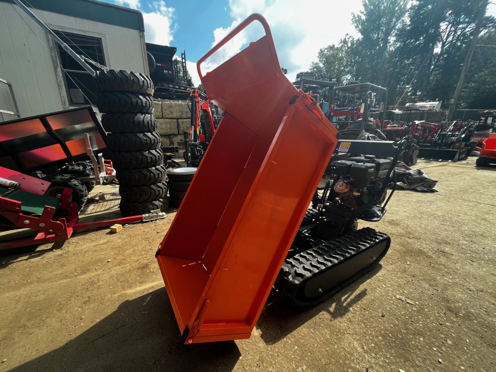 Austter 1100 lbs rated Flatbed Track Dump Cart