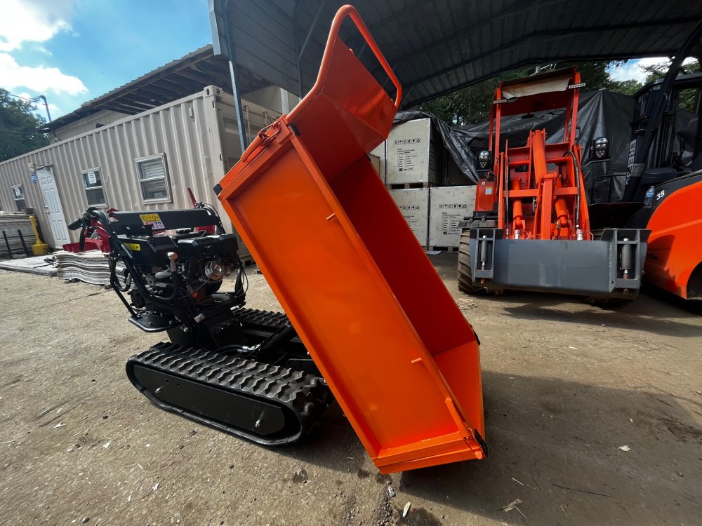 Austter 1100 lbs rated Flatbed Track Dump Cart