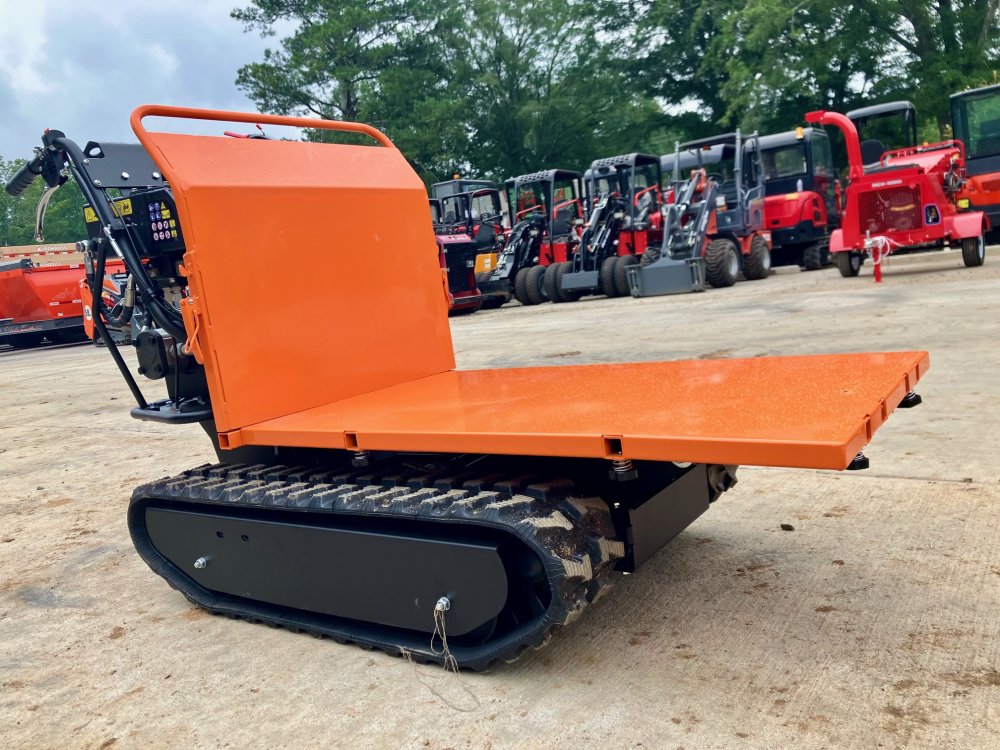 Austter 1100 lbs rated Flatbed Track Dump Cart