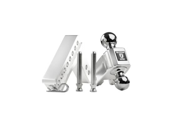 BulletProof AL204 - 2.0" ALUMINUM MEDIUM DUTY 4" DROP/RISE HITCH