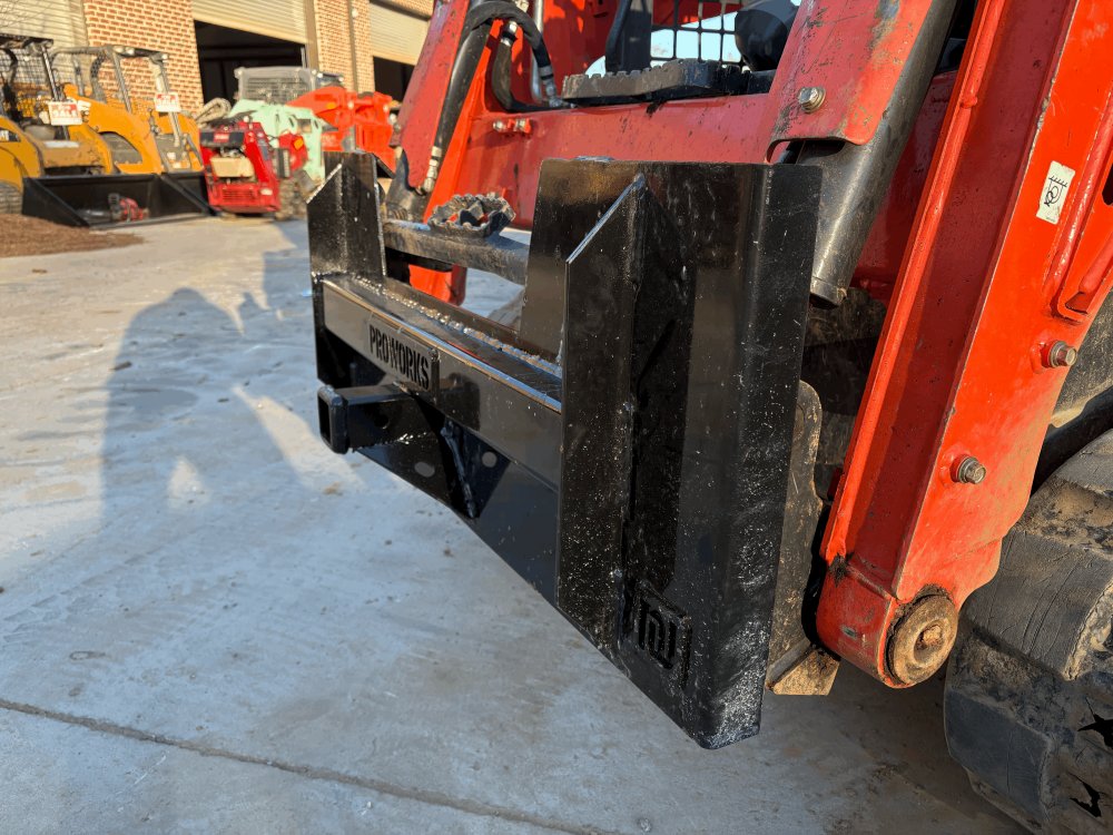 Skid Steer Quick Attach to Trailer Receiver Hitch Plate Attachment