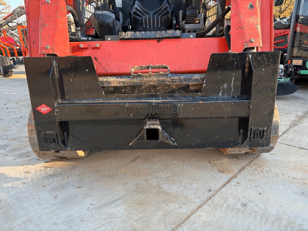 Skid Steer Quick Attach to Trailer Receiver Hitch Plate Attachment