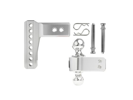 BulletProof AL254 - 2.5" ALUMINUM MEDIUM DUTY 4" DROP/RISE HITCH