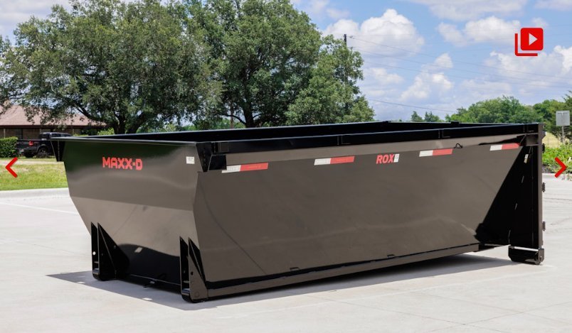 2026 MAXXD Trailers ROX 7x14 Roll Off Dumpster - 4' Sides - 14 Cubic Yard Can