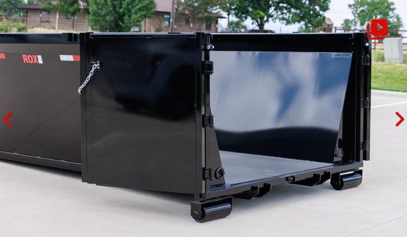 2026 MAXXD Trailers ROX 7x14 Roll Off Dumpster - 4' Sides - 14 Cubic Yard Can