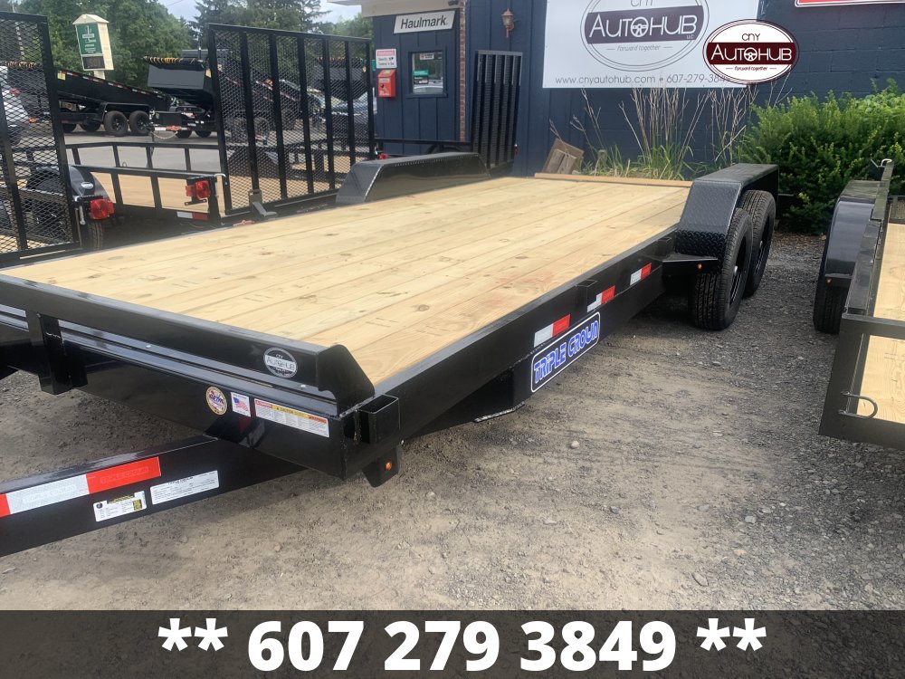 2026 TRIPLE CROWN 7x20 Flatbed Car Hauler