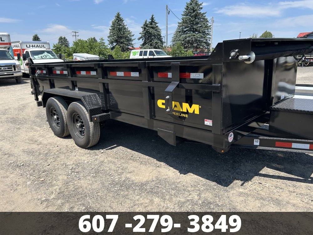 7X16 -14K DUMP TRAILER WITH TARP AND RAMPS CAM SUPERLINE Dump Trailer