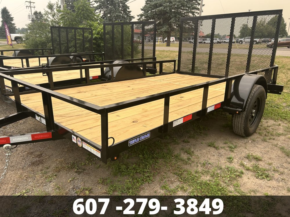 7X12 SINGLE AXLE LANDSCAPE TRAILER TRIPLE CROWN Landscape Trailer