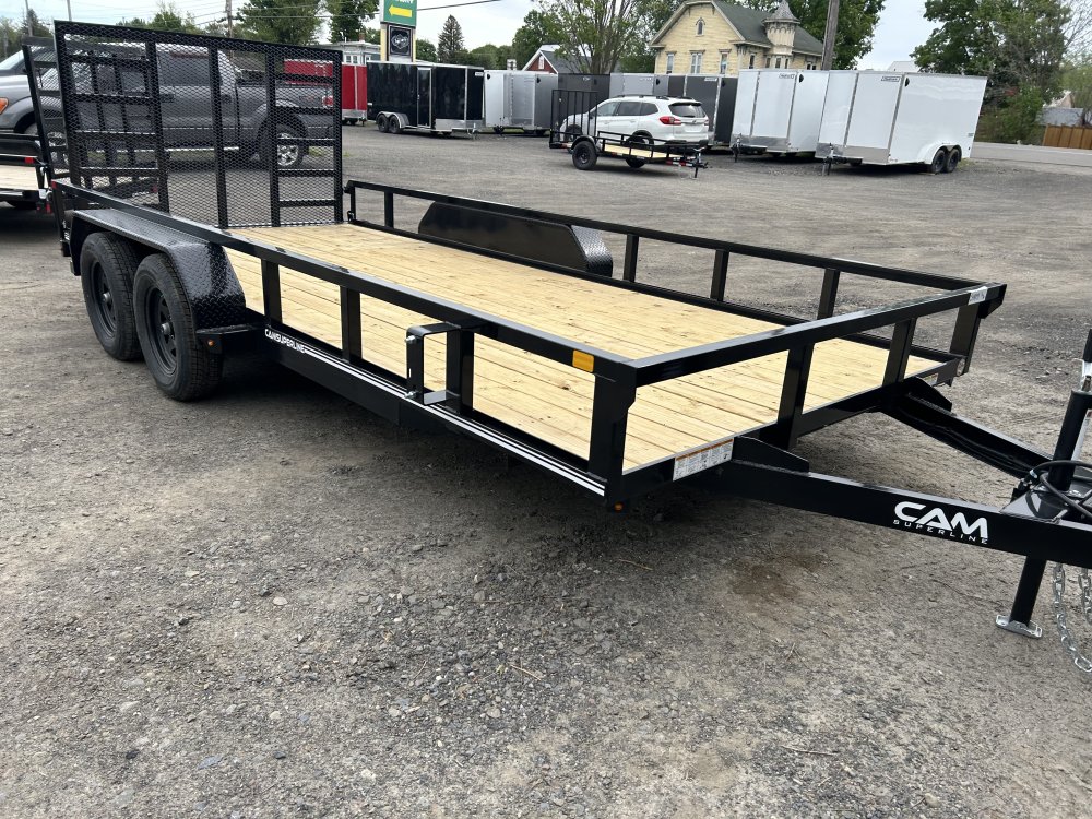 7X16 CAM TUBE TOP RAIL TANDEM AXLE 7K CAM SUPERLINE Landscape Trailer