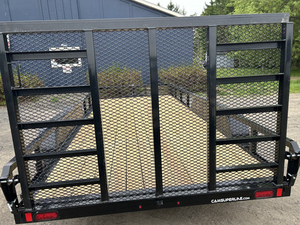 7X16 CAM TUBE TOP RAIL TANDEM AXLE 7K CAM SUPERLINE Landscape Trailer