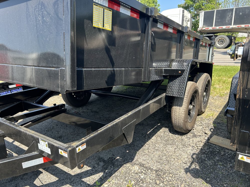 7X14 DUMP TRAILER 14K Dual Cylinder DOWN 2 EARTH TRAILER Dump Trailer